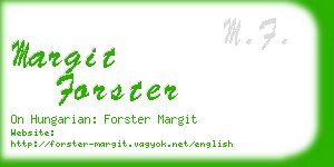 margit forster business card